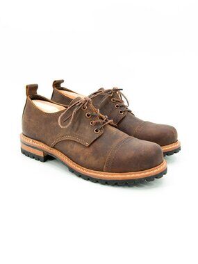 Craft & Glory Ranger Cap-toe Shoes | Vintage Brown | 9US/8UK/42EU